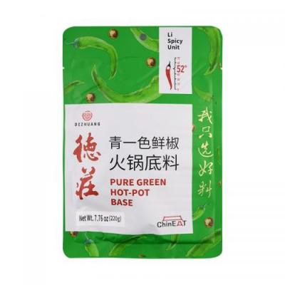 德庄青一色鲜椒火锅底料52° 220g